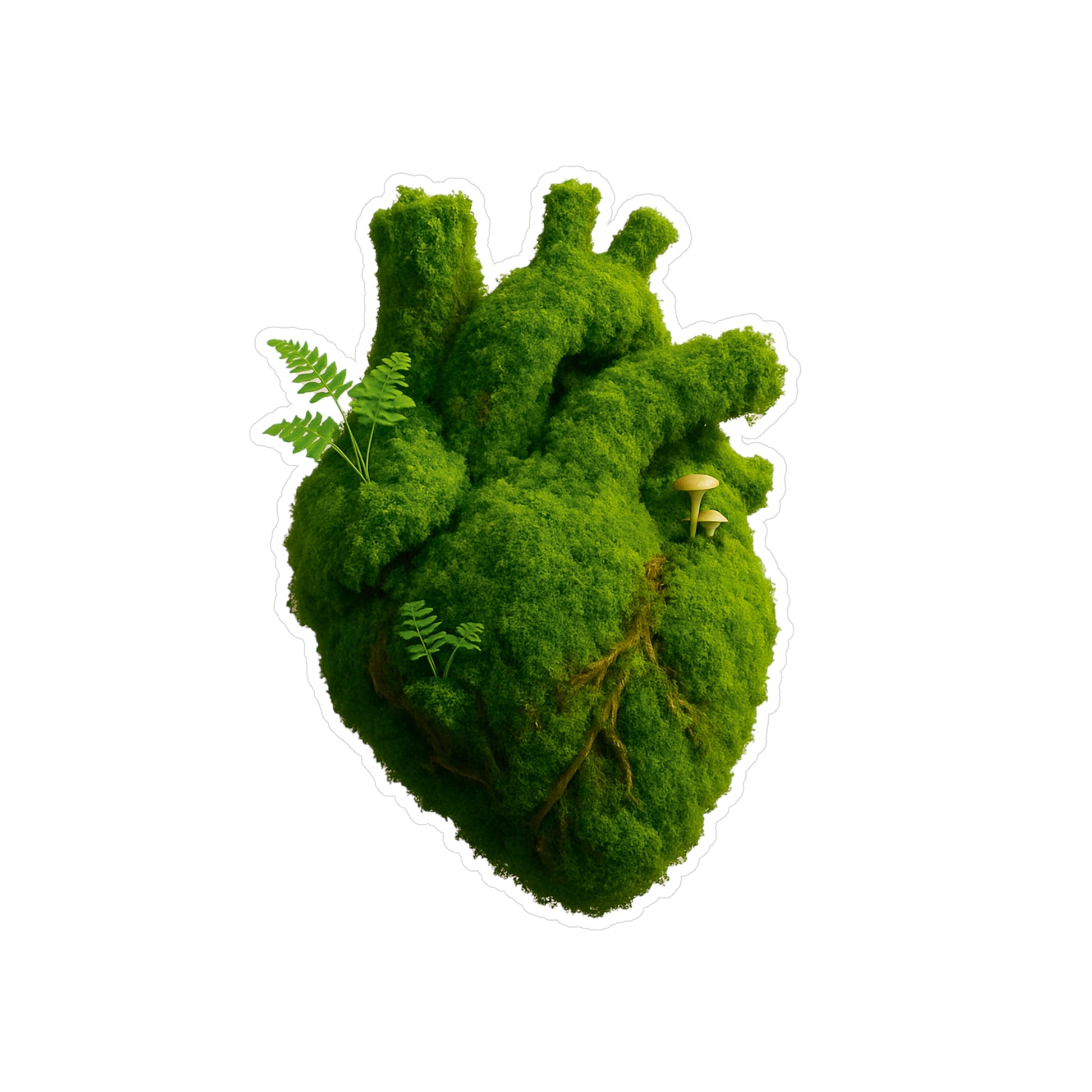 Snatched Moss Heart Sticker – Wild, grün & total vibe! 🌿💚